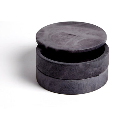 Alabaster Swivel Box by Global Views. Made from alabaster in a transitional style.