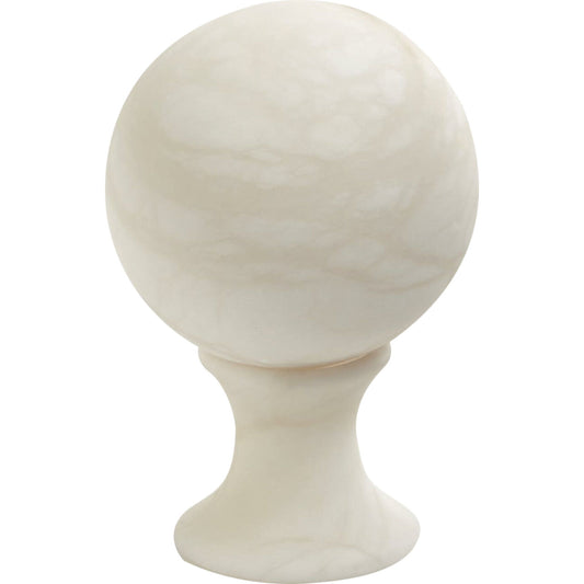 Alabaster Sphere Stand by Global Views. Made from alabaster in a eclectic & global style.