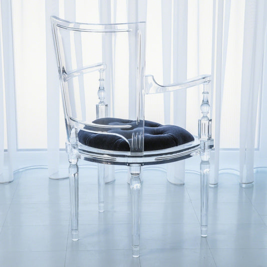 Marilyn Arm Chair by Global Views. Made from acrylic in a transitional style.