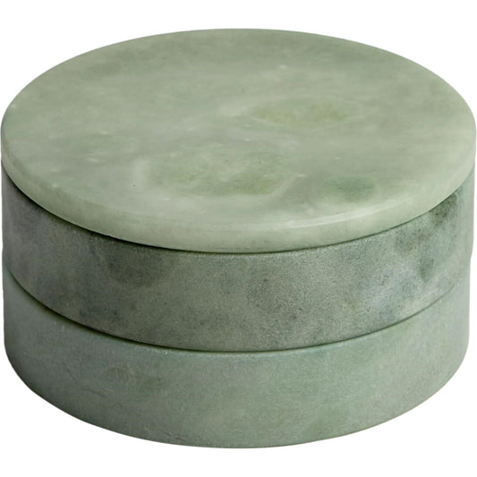 Alabaster Swivel Box by Global Views. Made from alabaster in a transitional style.