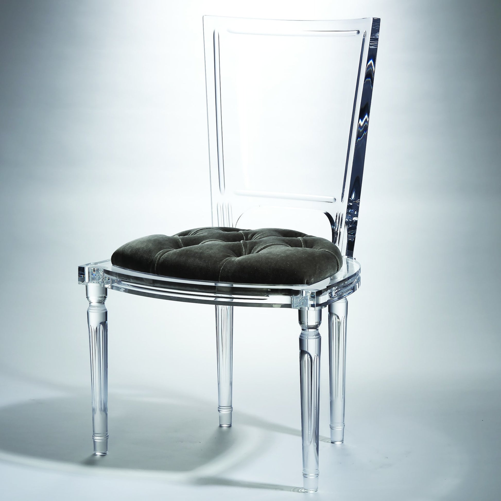 Marilyn Acrylic Side Chair by Global Views. Made from unique in a transitional style.