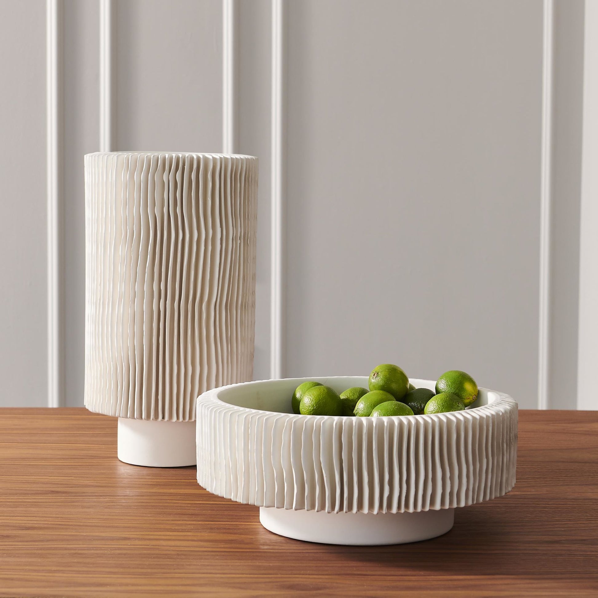 Radiator Vase by Global Views. Made from ceramic in a coastal style.