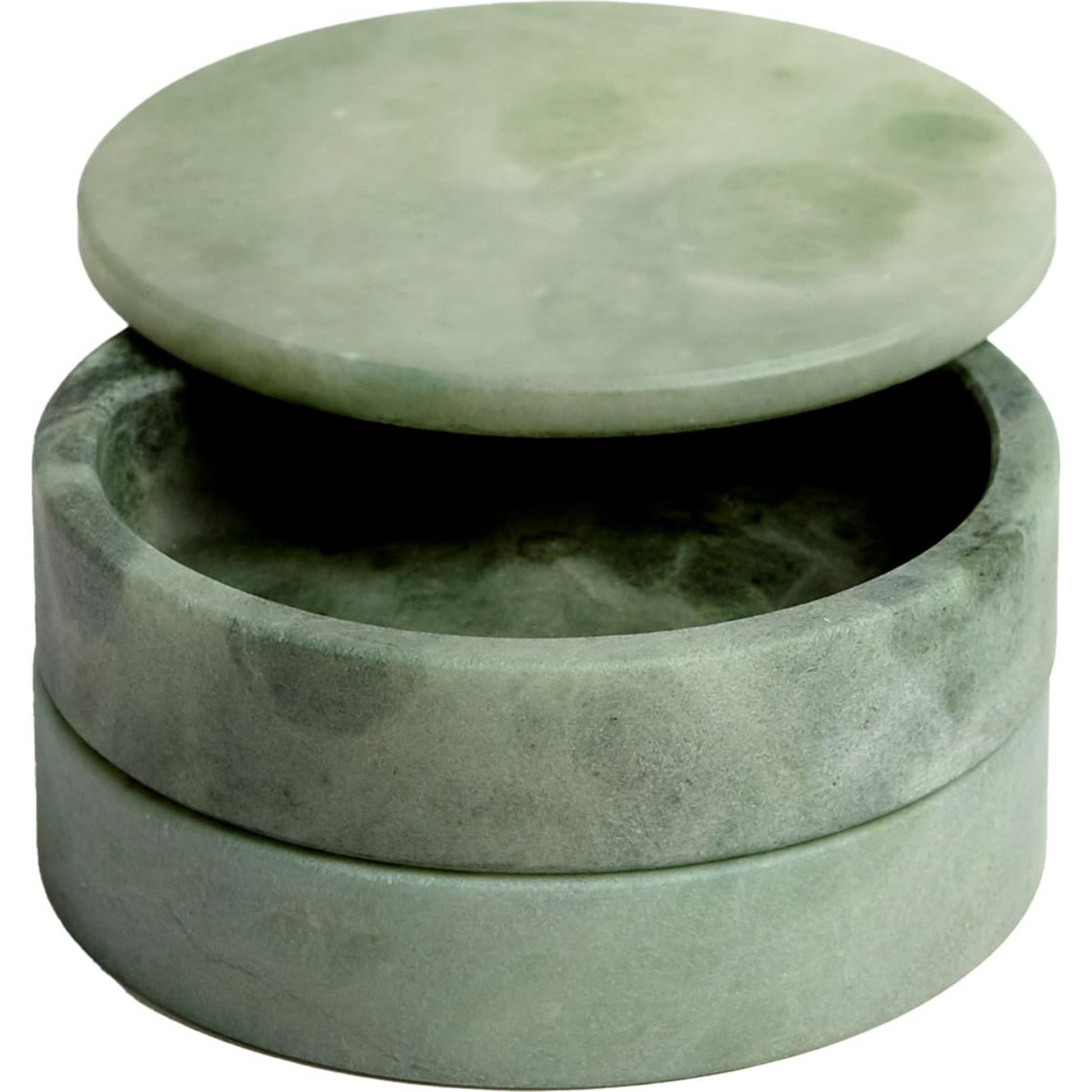 Alabaster Swivel Box by Global Views. Made from alabaster in a transitional style.