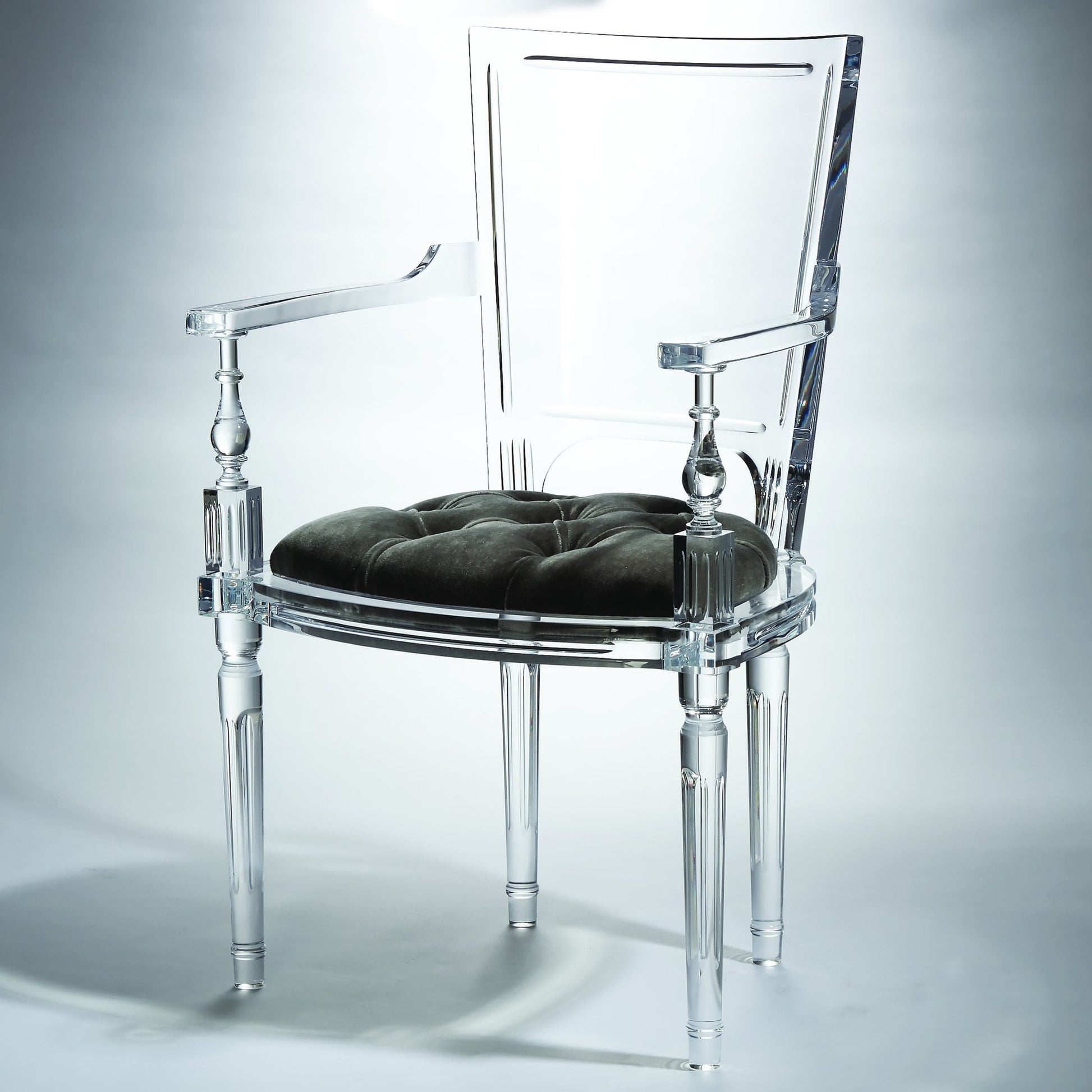 Marilyn Arm Chair by Global Views. Made from acrylic in a transitional style.