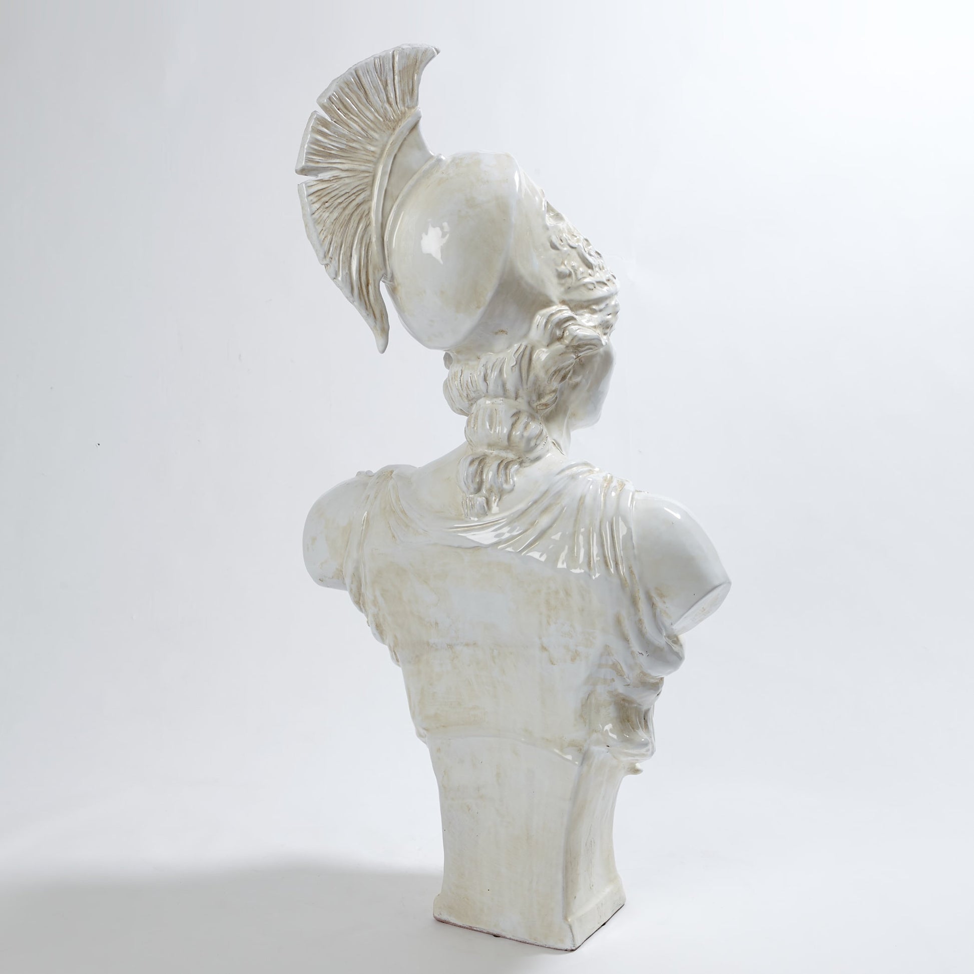 Athena Sculpture by Global Views. Made from italian ceramic in a traditional style.