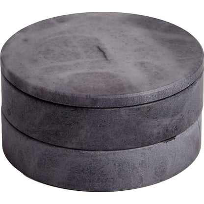 Alabaster Swivel Box by Global Views. Made from alabaster in a transitional style.