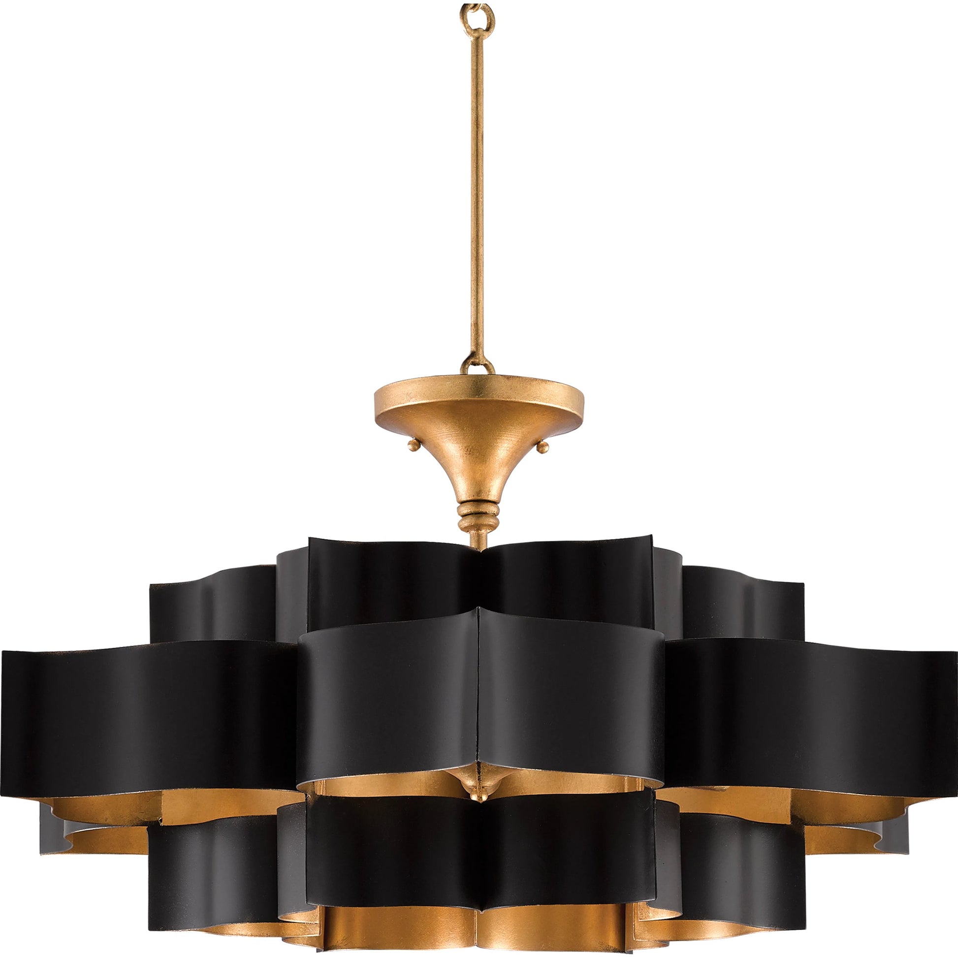 Grand Lotus Chandelier by Currey and Company. Made from unique in a modern style.
