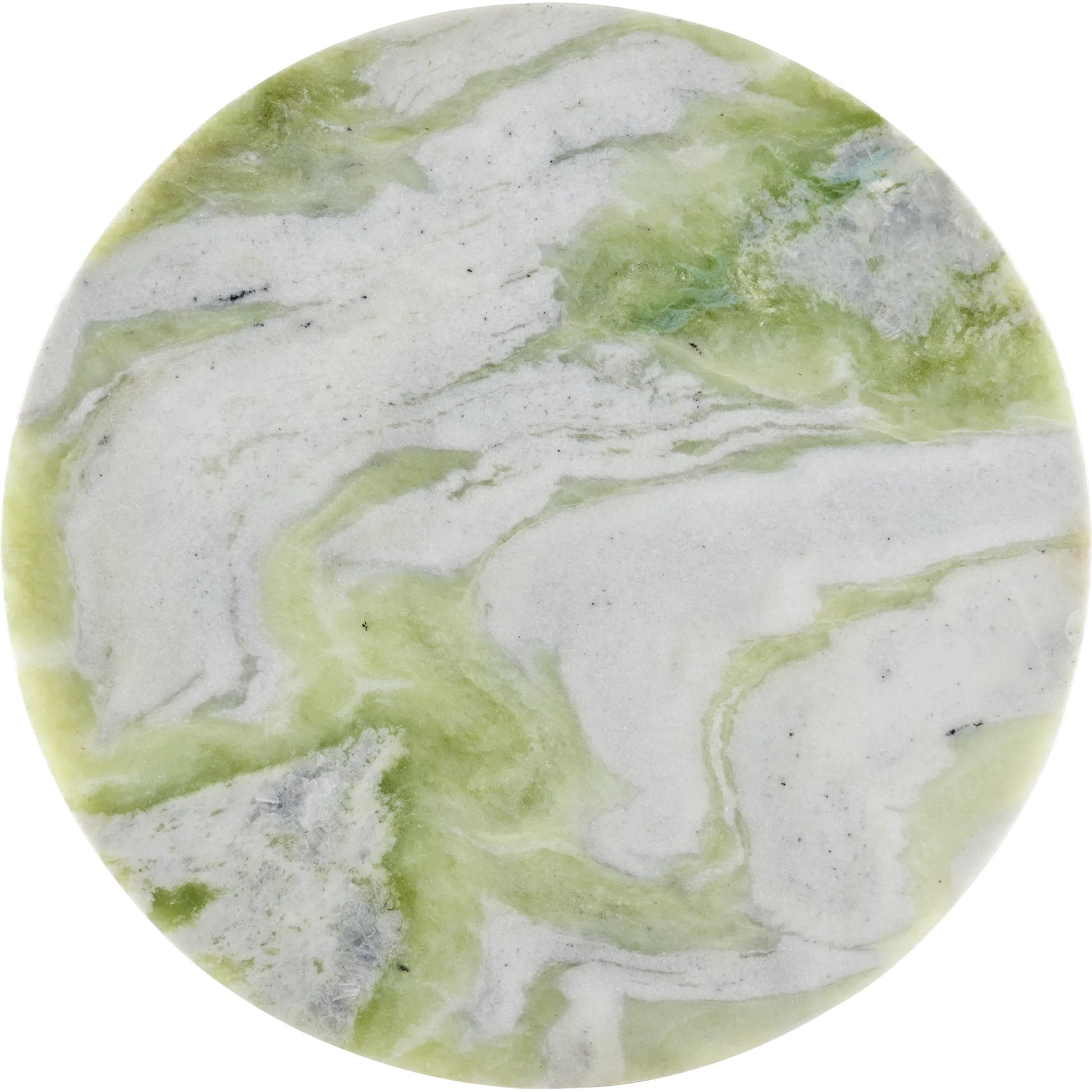Turner Green Onyx Accent Table by Currey and Company in natural. Made from green onyx marble in a modern style.