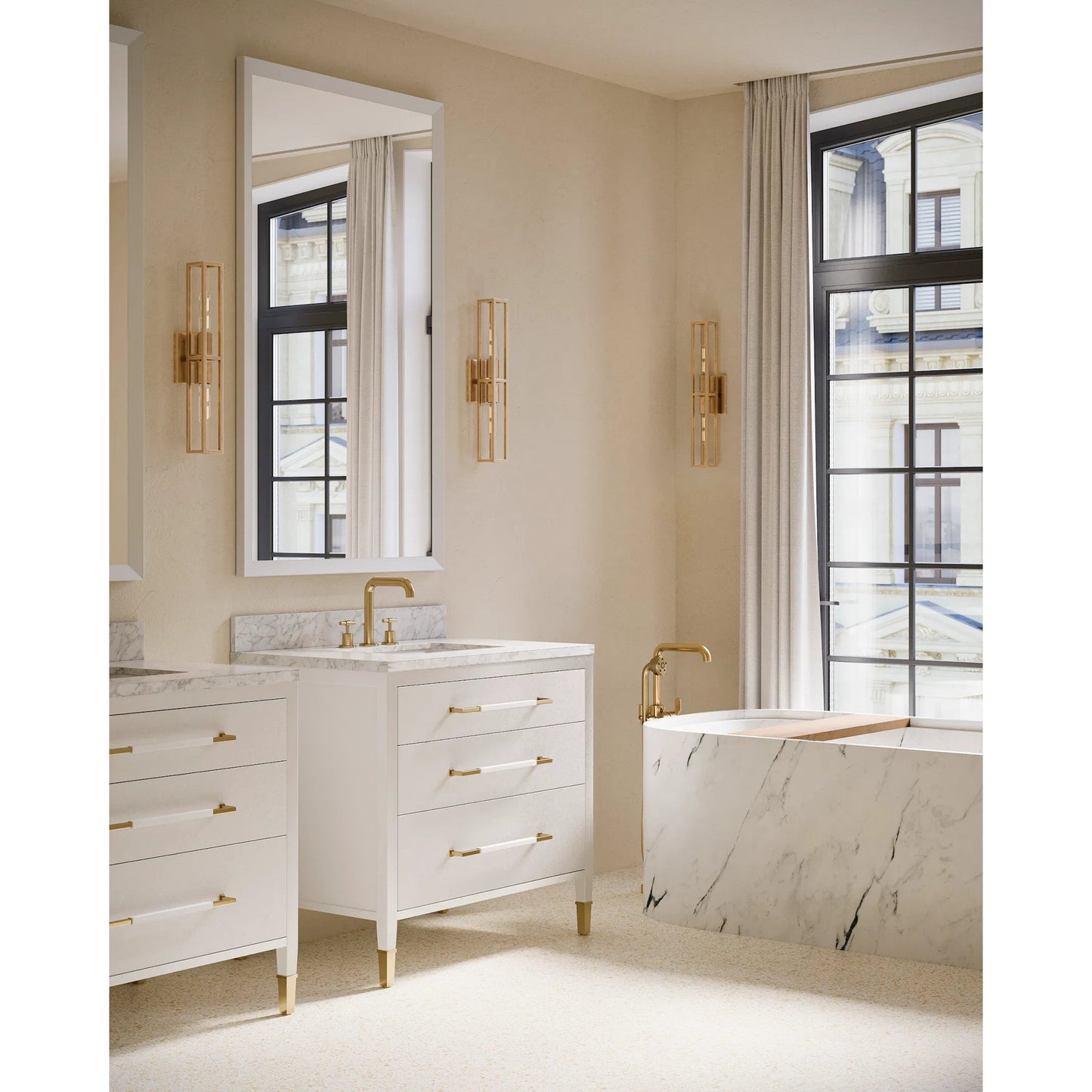 015 SI-2257279 | Lifestyle | Verona 36" Vanity with Undermount Sink by Currey and Company. Made from unique in a modern style.