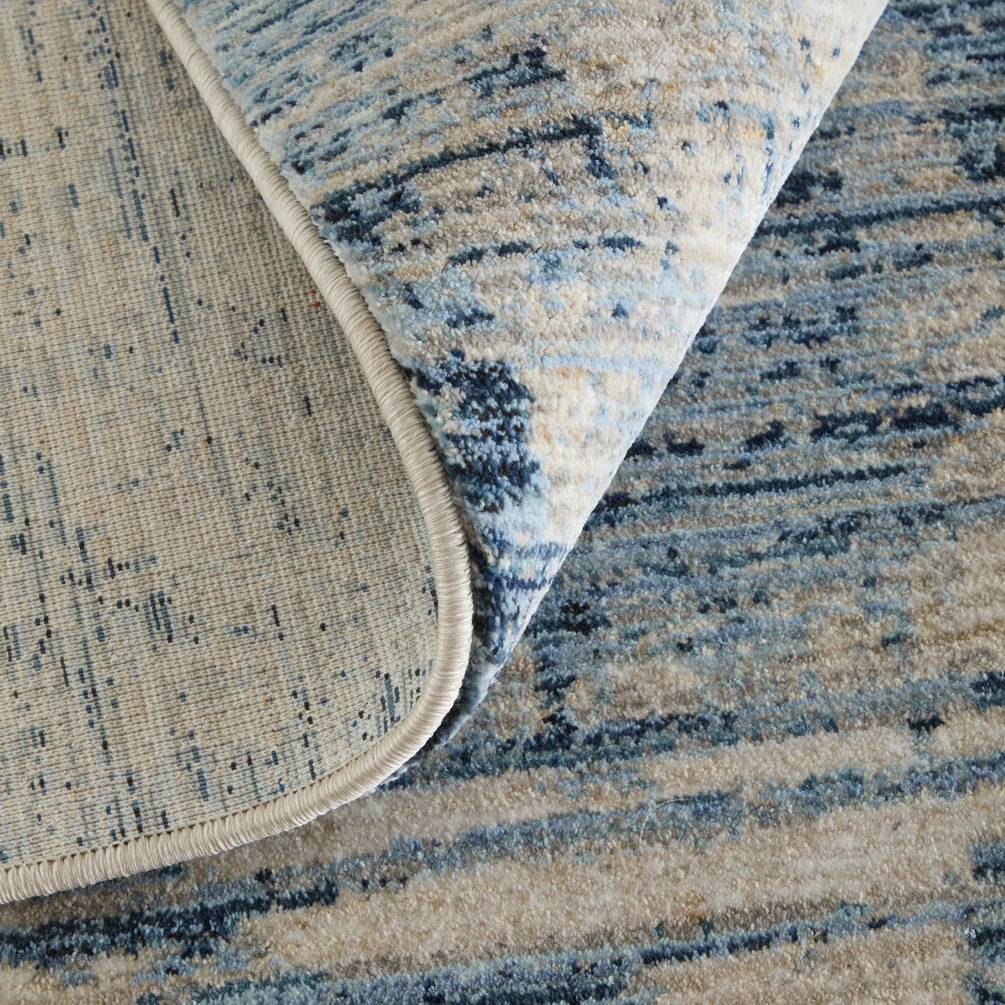 006 SI-2534490,SI-2534491,SI-2534492,SI-2534493,SI-2534494,SI-2534495 | Closeup | Sonora SNR39UAF Rug by Feizy in blue, ivory, gray. Made from polypropylene, polyester, viscose in a unique style.