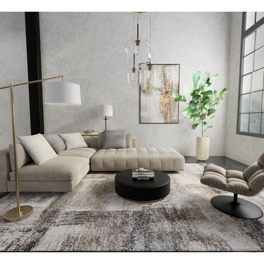 Skyview Rug - SKV39Q9F by Feizy in gray, taupe, ivory. Made from polypropylene in a unique style.