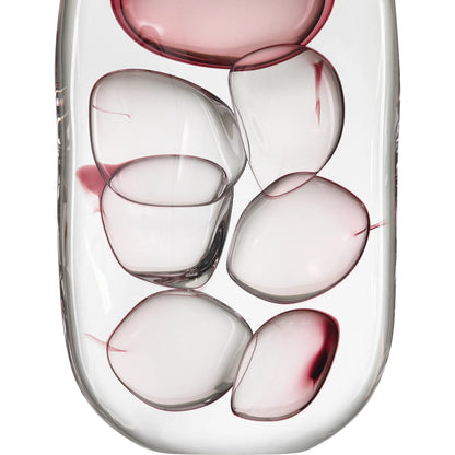 Vicolino Vase by Currey and Company in clear, purple. Made from glass in a eclectic & global style.