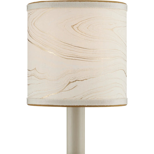 Marble Paper Drum Chandelier Shade by Currey and Company. Made from paper in a modern style.