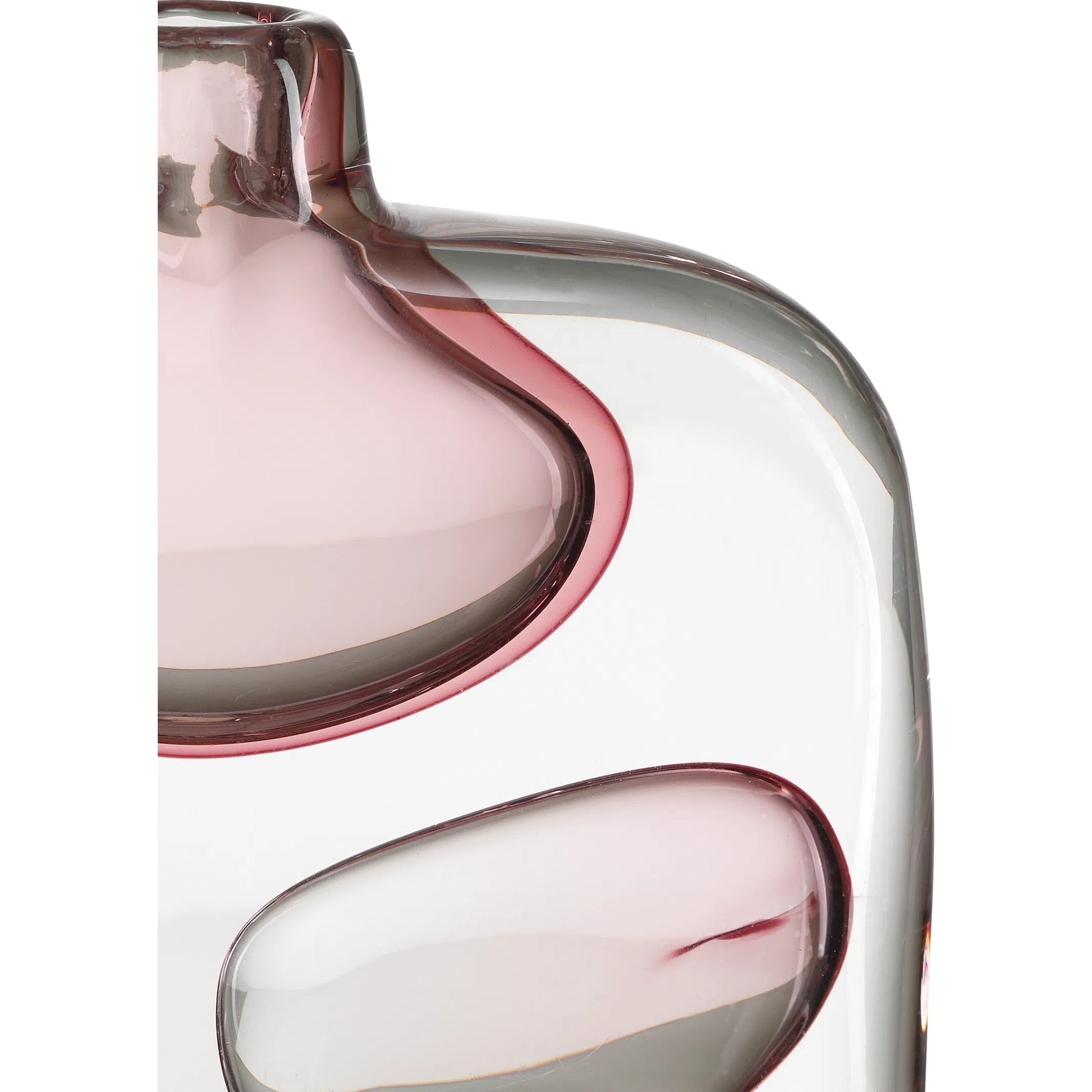 Vicolino Vase by Currey and Company in clear, purple. Made from glass in a eclectic & global style.