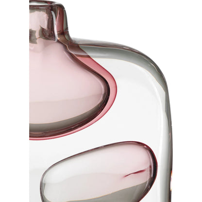 Vicolino Vase by Currey and Company in clear, purple. Made from glass in a eclectic & global style.