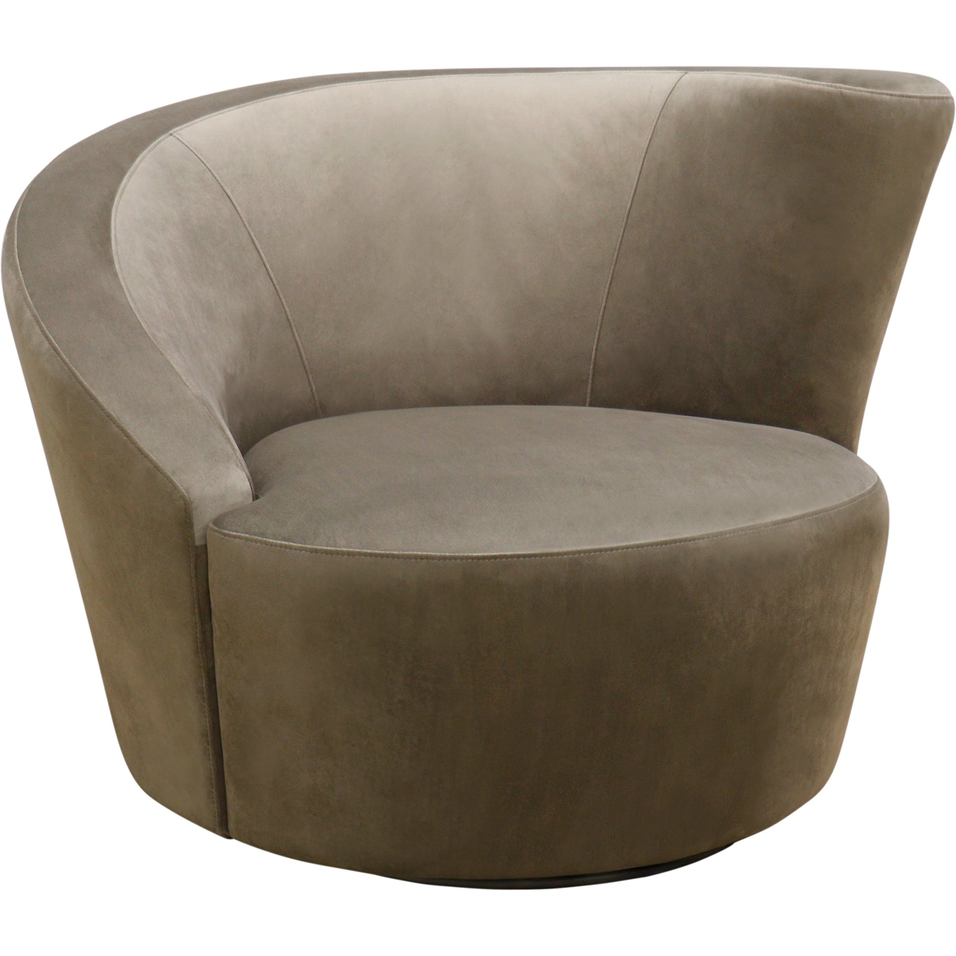 Vicenza Crescent Chair by Pasargad Home. Made from velvet in a modern style.