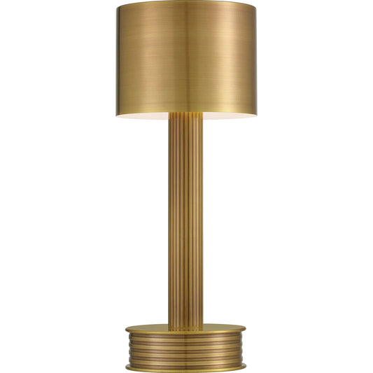 Traverse Cordless Table Lamp by Currey and Company. Made from metal in a unique style.