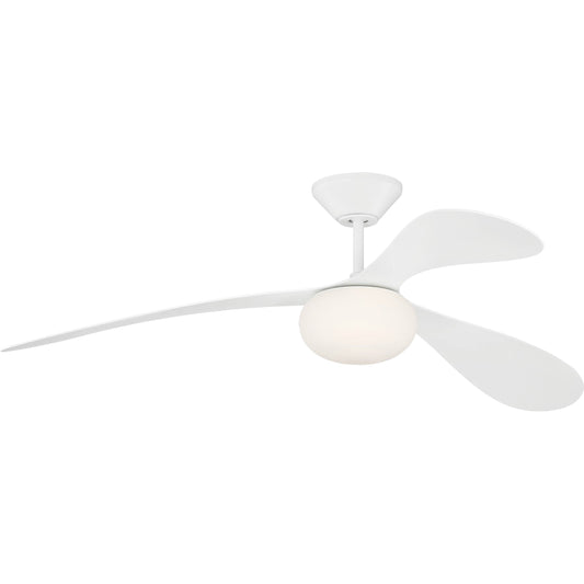 Drape Smart 58" LED Ceiling Fan by Visual Comfort & Co.. Made from steel in a modern style.