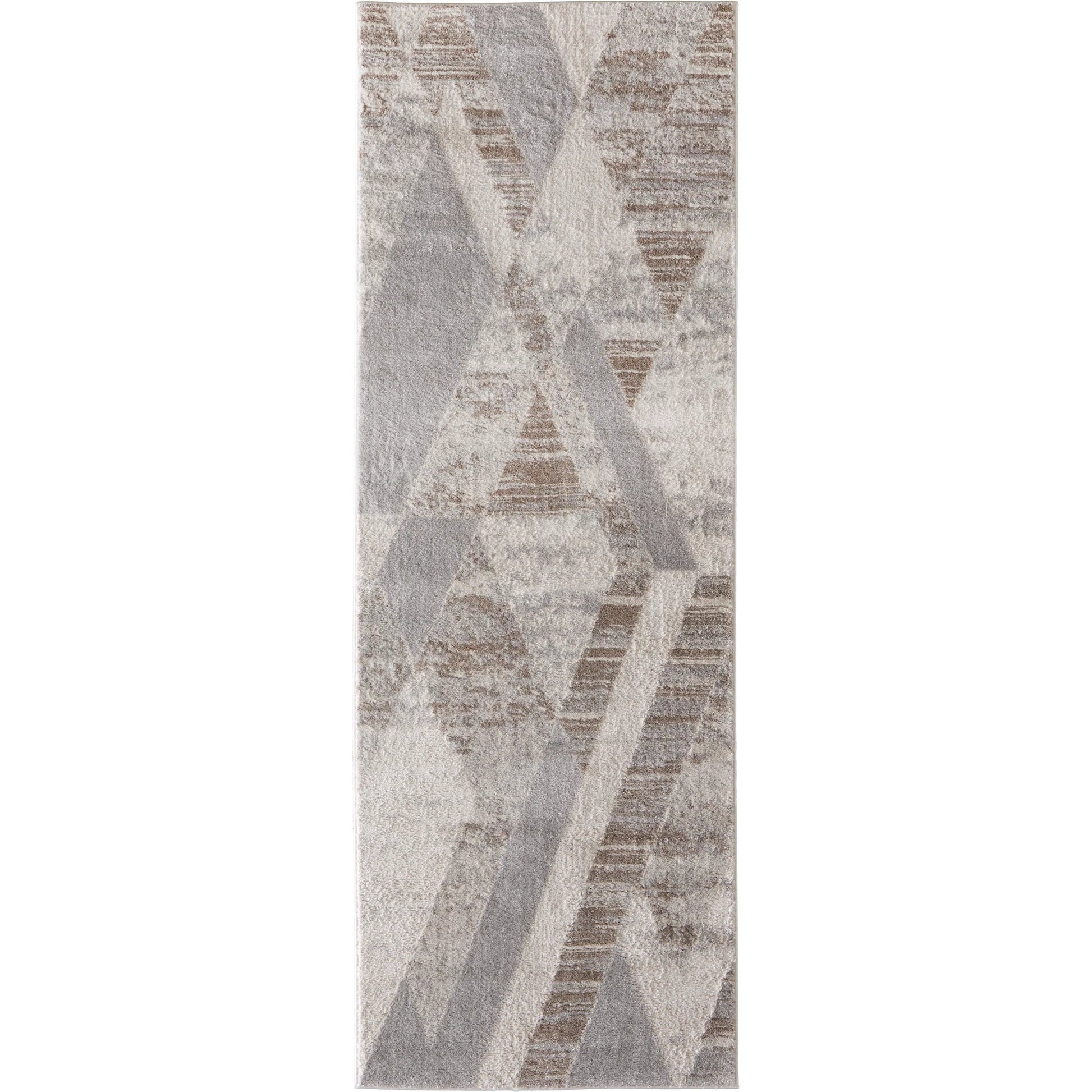Vancouver Geometric Rug - VNR39NRF by Feizy in tan, brown, ivory. Made from polypropylene, polyester in a unique style.
