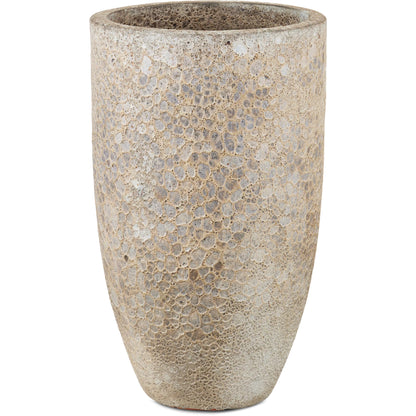 Elias Planter by Currey and Company in reactive black. Made from ceramic in a modern style.