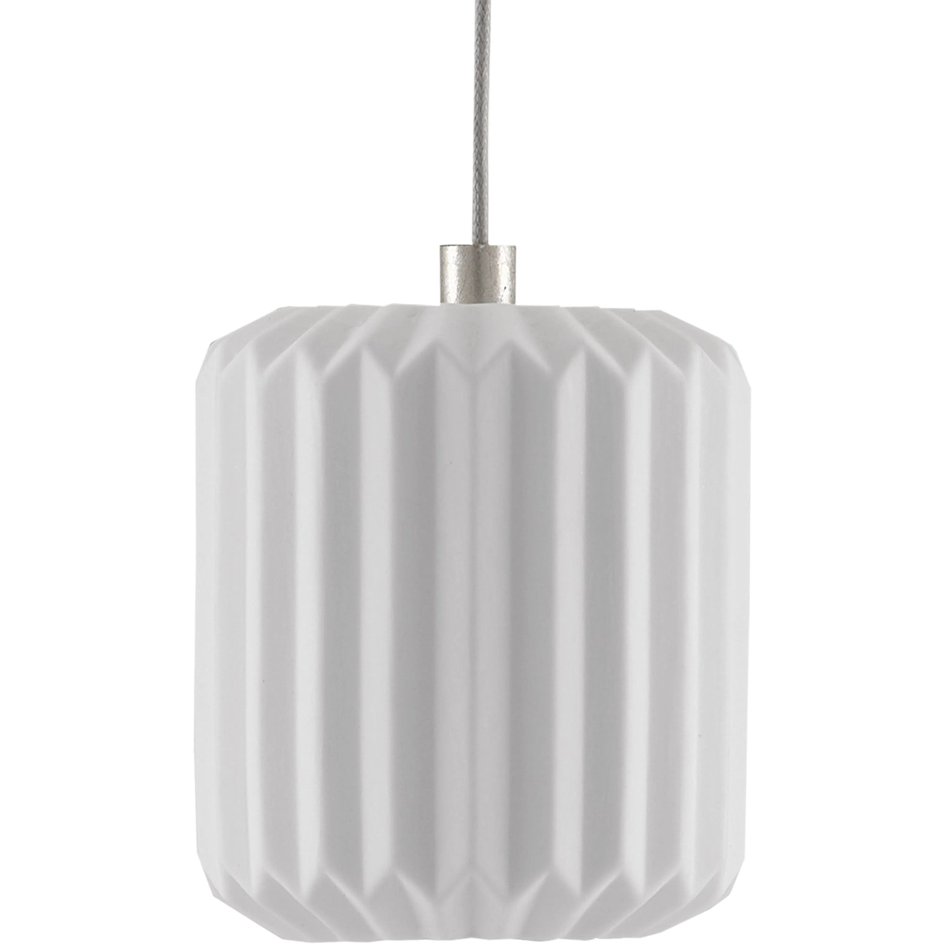 Dove Rectangular 7-LIGHT Multi-Drop Pendant by Currey and Company in white, silver. Made from ceramic in a modern style.