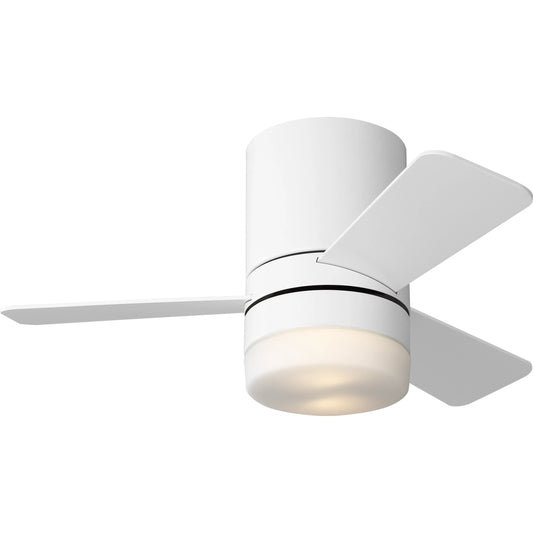 Era 32 Hugger LED Ceiling Fan by Generation Lighting. Made from steel in a modern style.