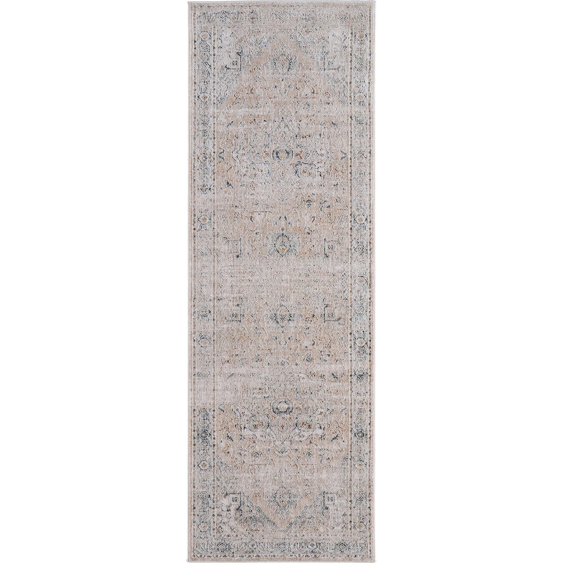 Pasha Transitional Rug - 39M5F by Feizy in ivory, taupe, blue. Made from polyester in a unique style.