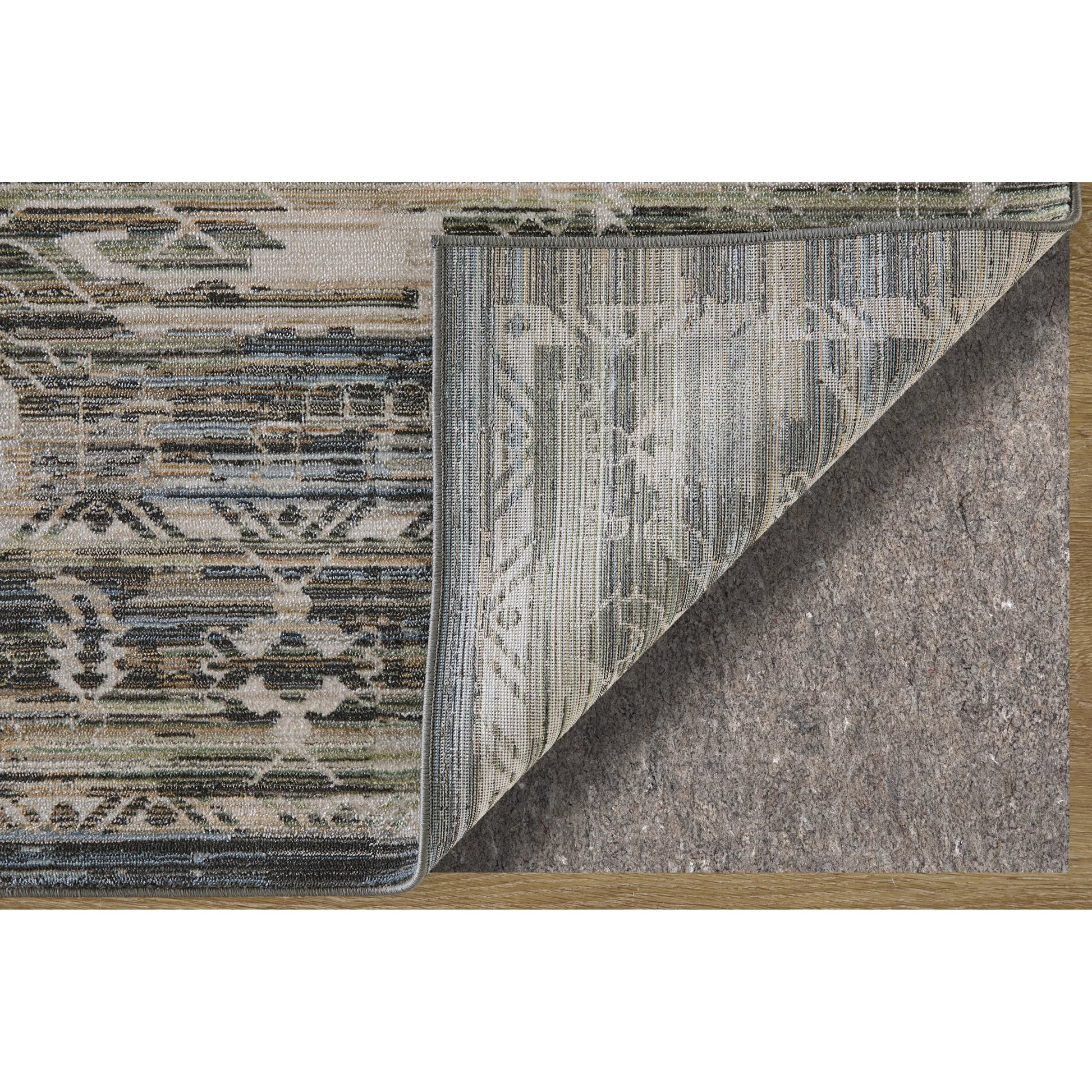 Augustine Traditional AUG39U0F Rug by Feizy in green, blue, ivory. Made from polypropylene, polyester in a unique style.