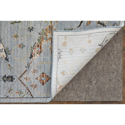 Melrose Traditional & Botanical Rug - MEL39P4F by Feizy in blue, green, ivory. Made from polypropylene, polyester, viscose in a unique style.