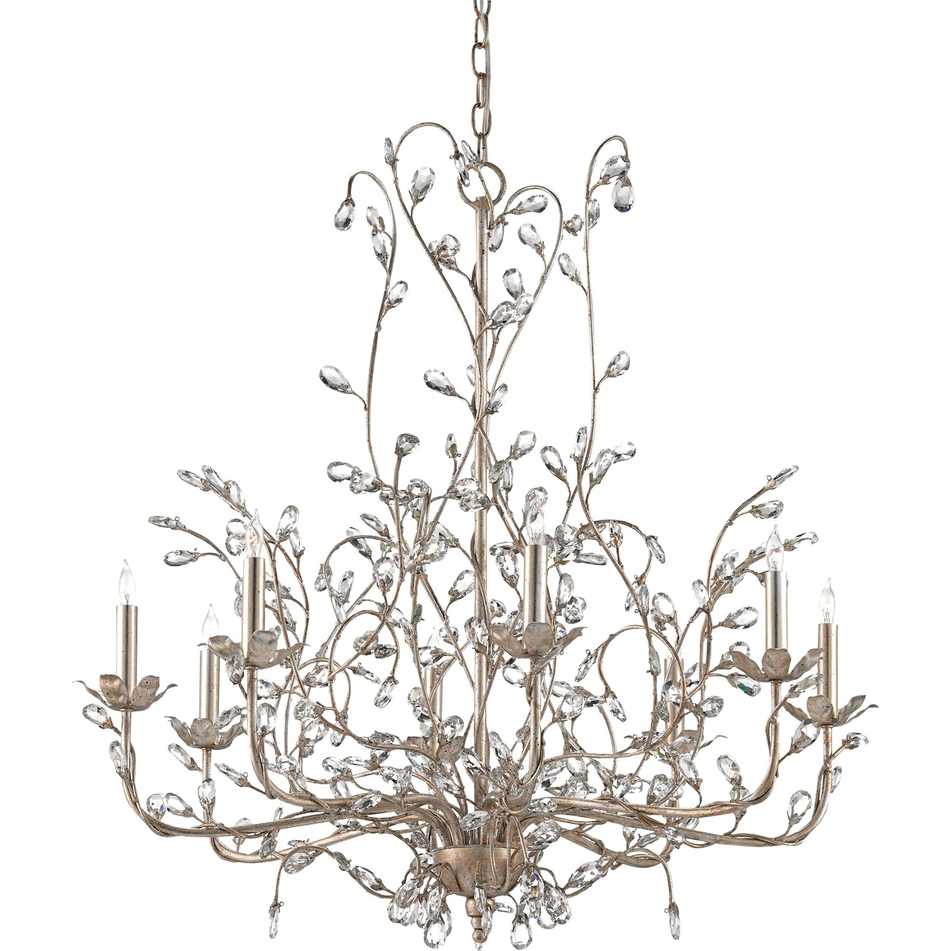 Crystal Bud Chandelier by Currey and Company. Made from unique in a traditional style.
