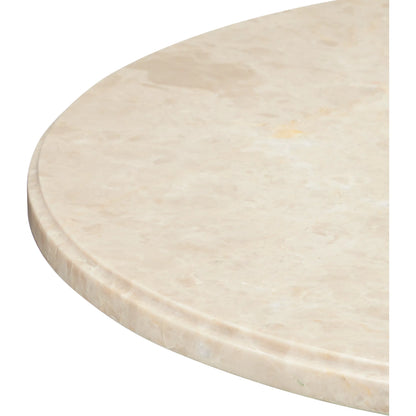 Tassel Accent Table by Currey and Company in morel brown, natural, brushed brass. Made from mindi wood, crema marfil marble, brass in a traditional style.