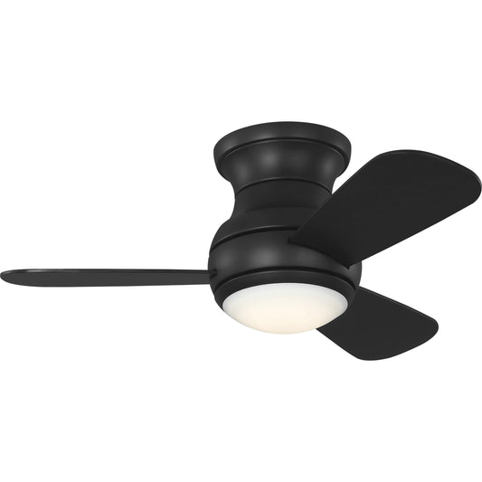 Orbis 32" Hugger LED Ceiling Fan by Generation Lighting. Made from steel in a unique style.