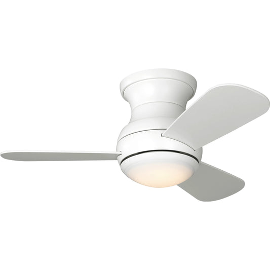 Orbis 32" Hugger LED Ceiling Fan by Generation Lighting. Made from steel in a unique style.