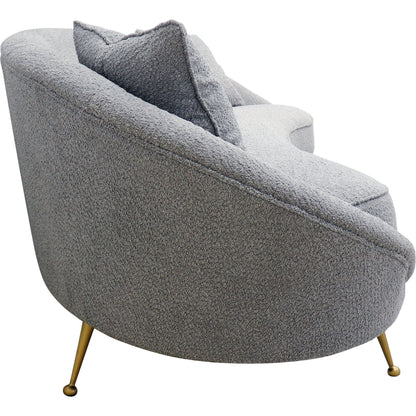 Luna Sofa by Pasargad Home. Made from polyester fabric in a modern style.