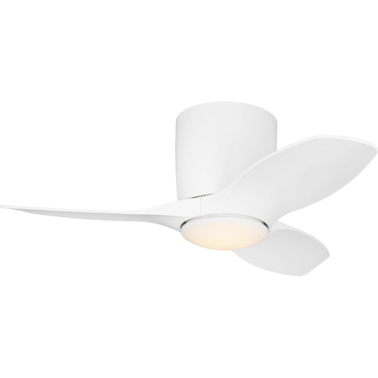 Titus 32" Hugger LED Ceiling Fan by Generation Lighting. Made from steel in a unique style.