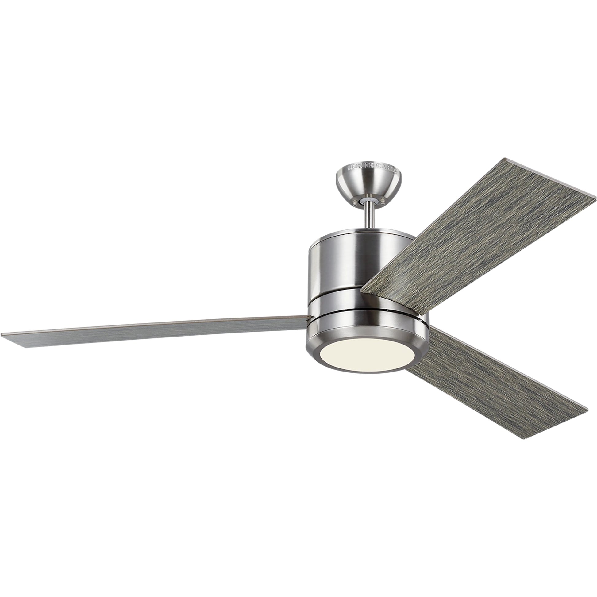 Vision 56" Ceiling Fan by Visual Comfort & Co. in brushed steel. Made from unique in a modern style.