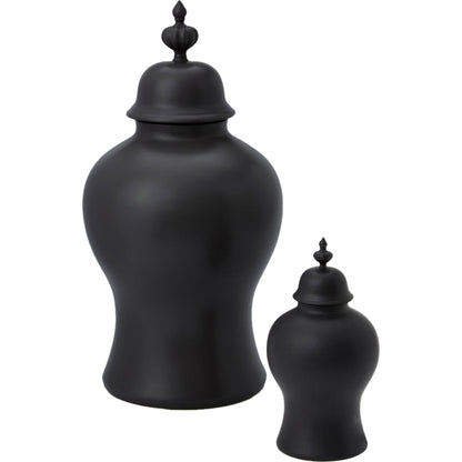 Beaufort Ginger Jar by Global Views in bronze. Made from ceramic in a transitional style.