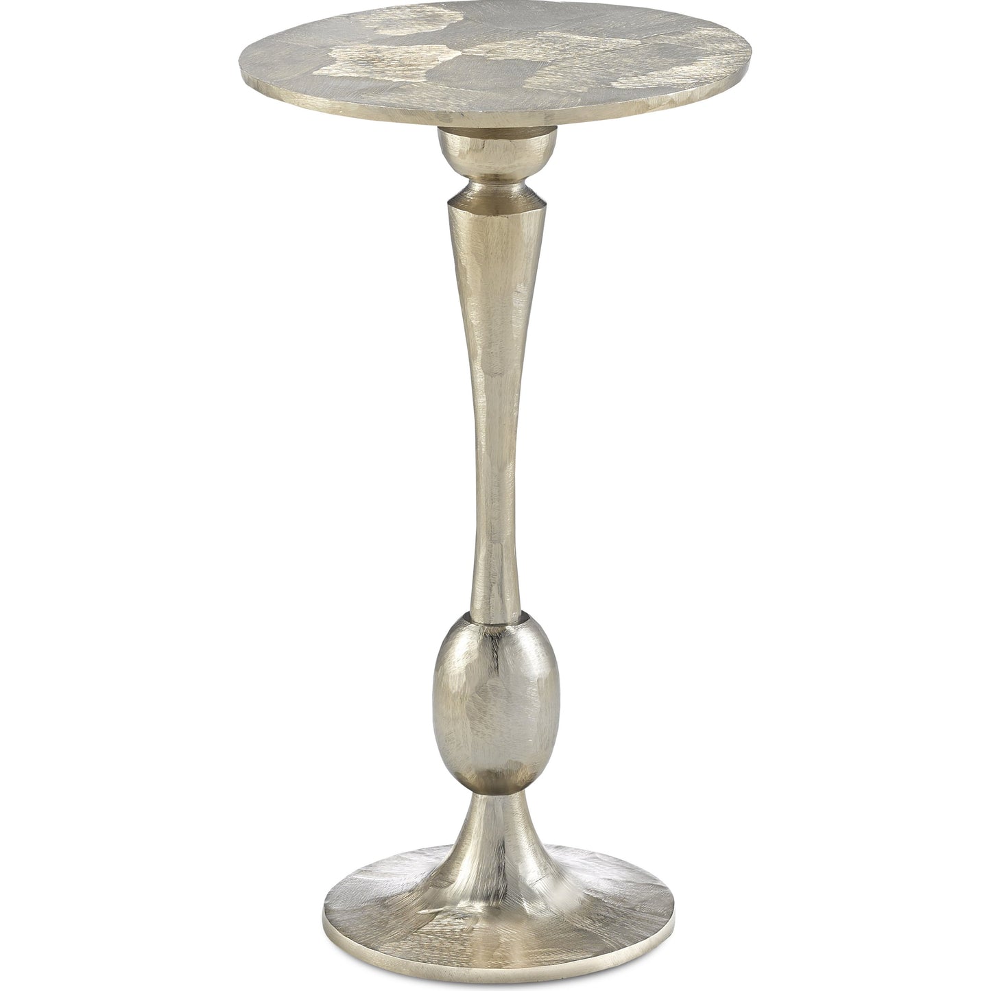 001 SR-381303 | Primary Silo | Talia Accent Table by Currey and Company in champagne gold. Made from cast aluminum in a traditional style.