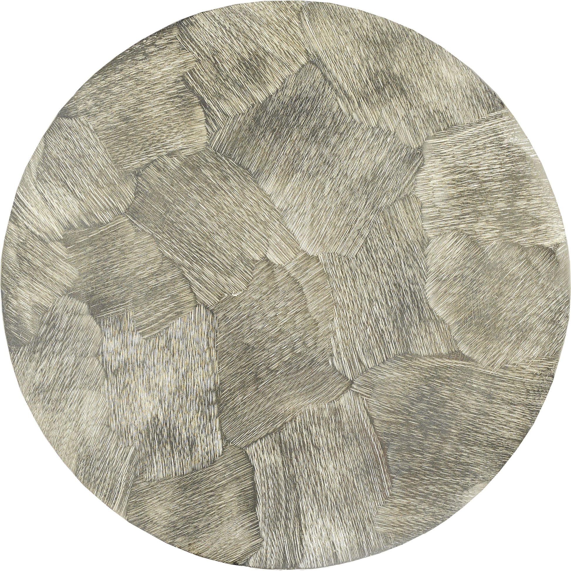 Talia Accent Table by Currey and Company in champagne gold. Made from cast aluminum in a traditional style.