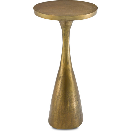 Ishaan Accent Table by Currey and Company. Made from cast aluminum in a eclectic & global style.