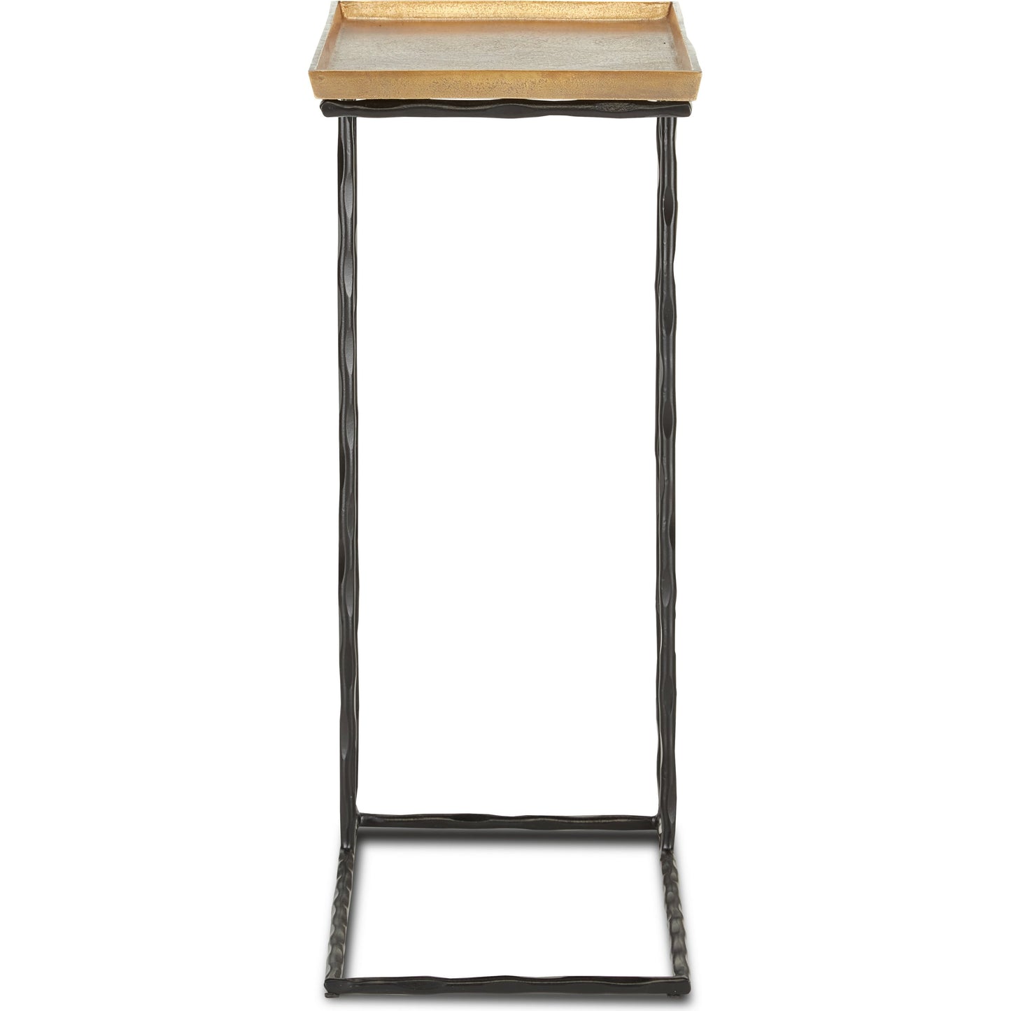 002 SI-1894197 | Additional Silo | Boyles C Table by Currey and Company in antique brass, black. Made from cast aluminum, wrought iron in a transitional style.