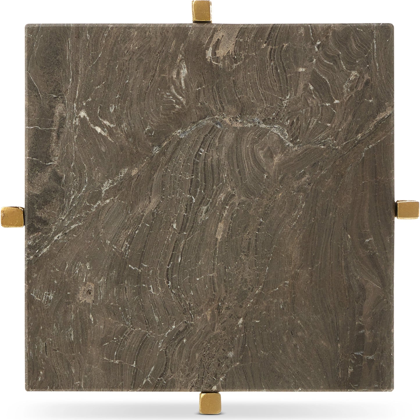 002 SI-2007742 | Additional Silo | Flying Drinks Table by Currey and Company in natural, gold. Made from cappuccino stone, iron in a modern style.