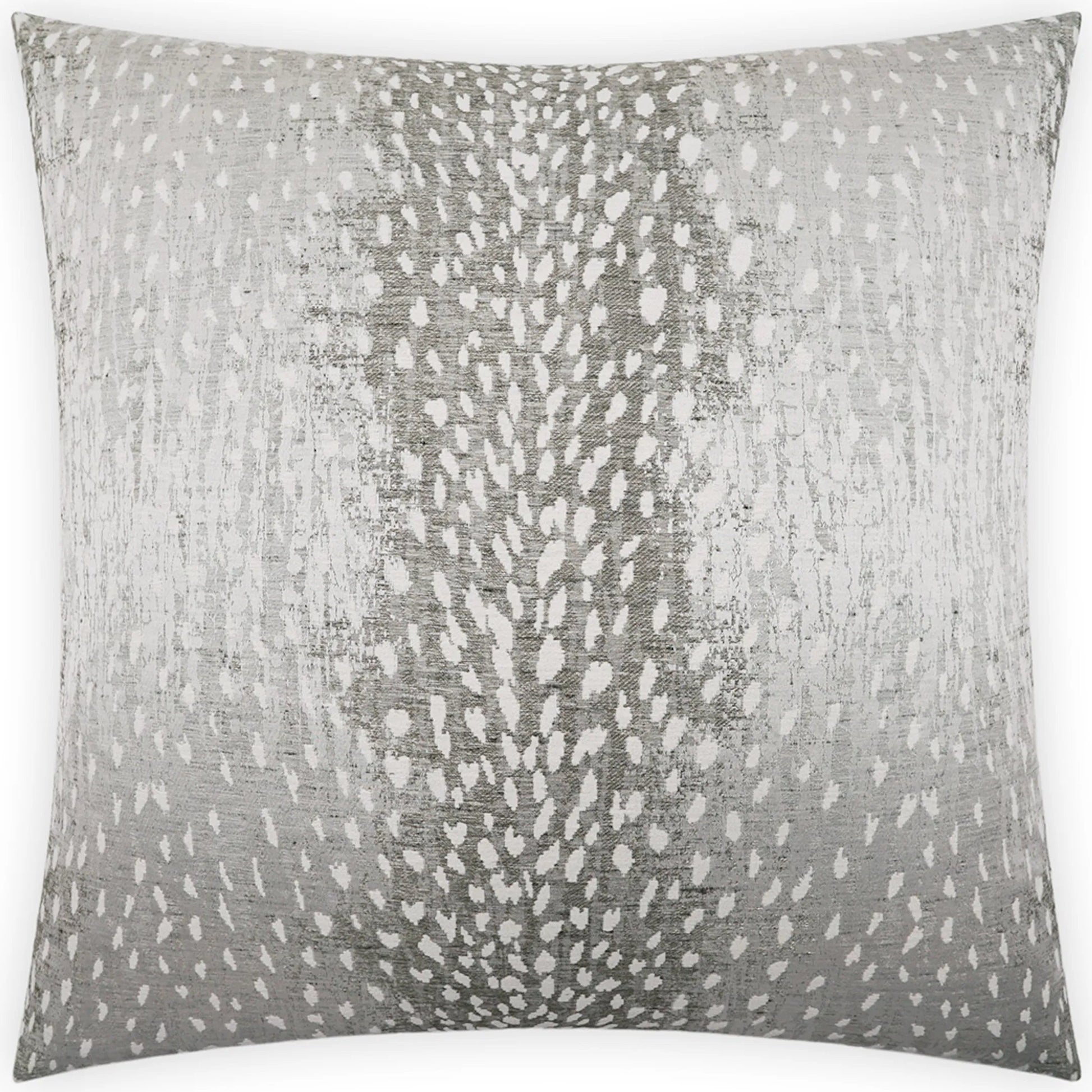 Doe a Deer Pillow by DV Kap Home in grey. Made from 71% polyester, 29% cotton in a transitional style.