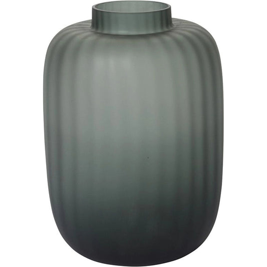 Prasinos Vase by Accent Decor in dark-green. Made from glass in a modern style.