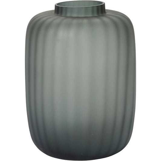 Prasinos Vase by Accent Decor in dark-green. Made from glass in a modern style.