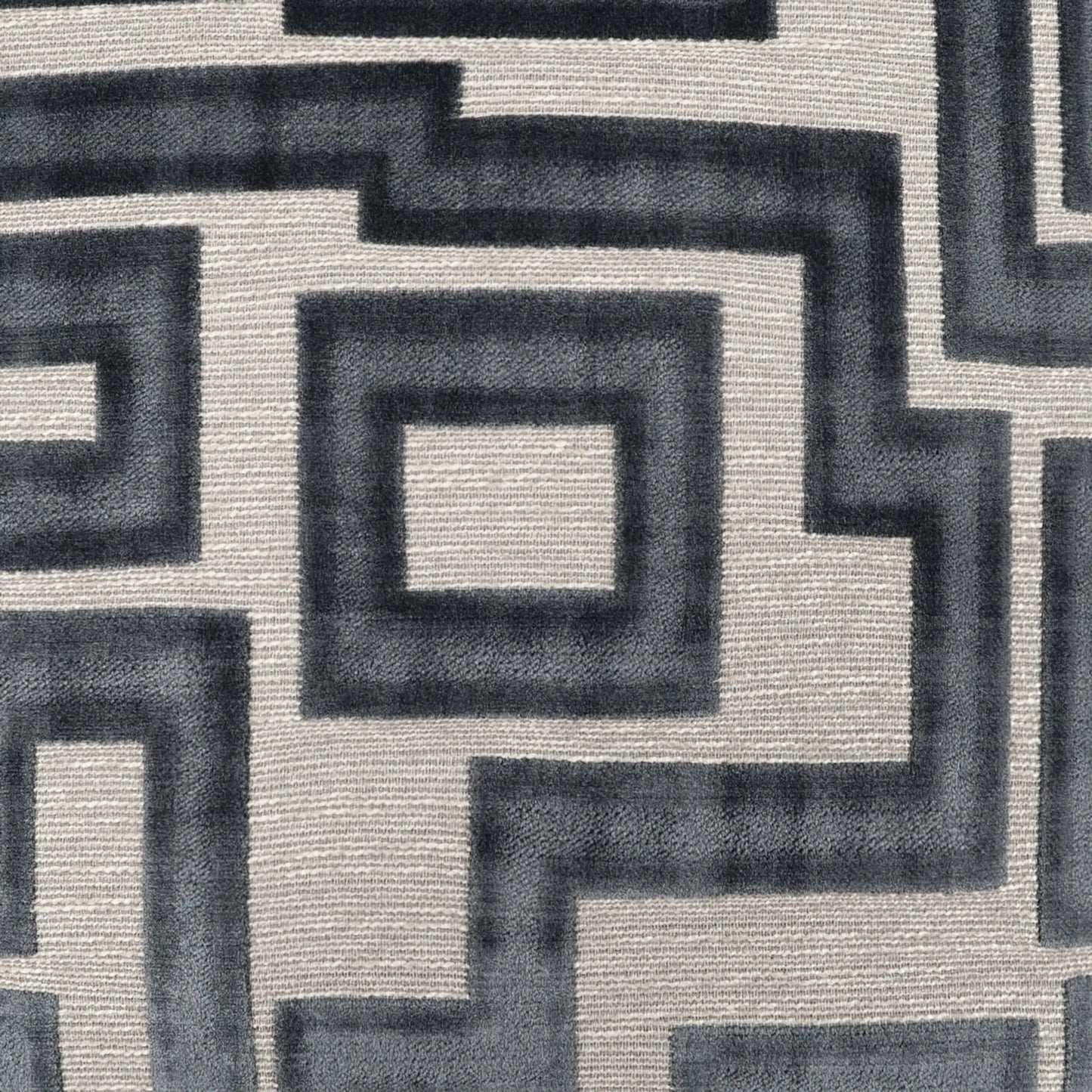 003 SI-2381814 | Closeup | Modernist Pillow by DV Kap Home in steel. Made from 62% rayon, 32% polyester, 6% cotton in a transitional style.