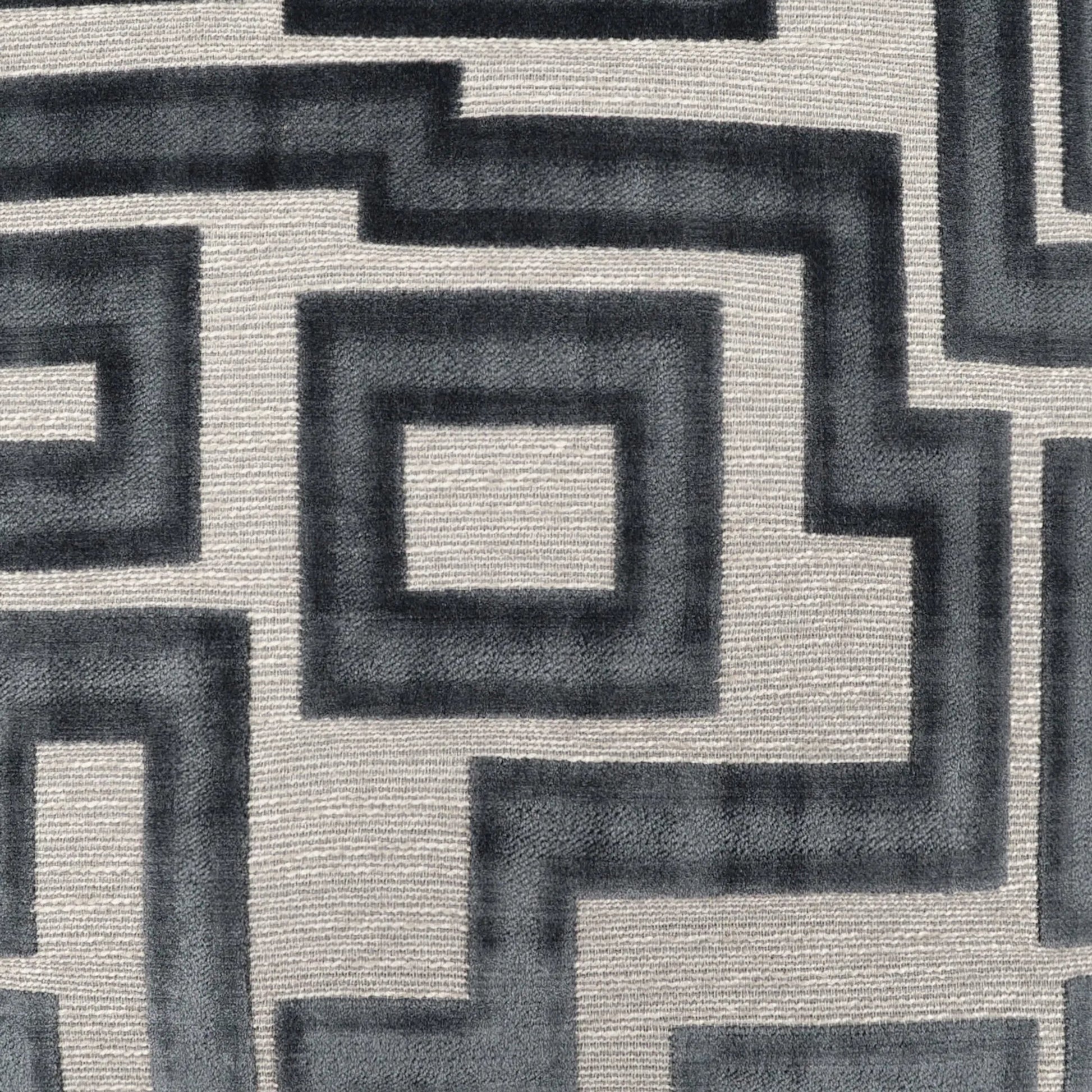 Modernist Pillow by DV Kap Home in steel. Made from 62% rayon, 32% polyester, 6% cotton in a transitional style.