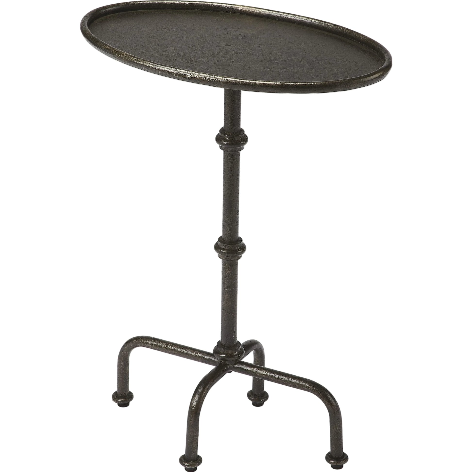 Kira Side Table by Butler Specialty Company in grey. Made from aluminum in a modern style.