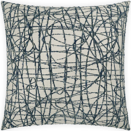 Hausport Pillow by DV Kap Home in pacific. Made from 45% polyester, 42% polyester chenille, 13% acrylic in a unique style.