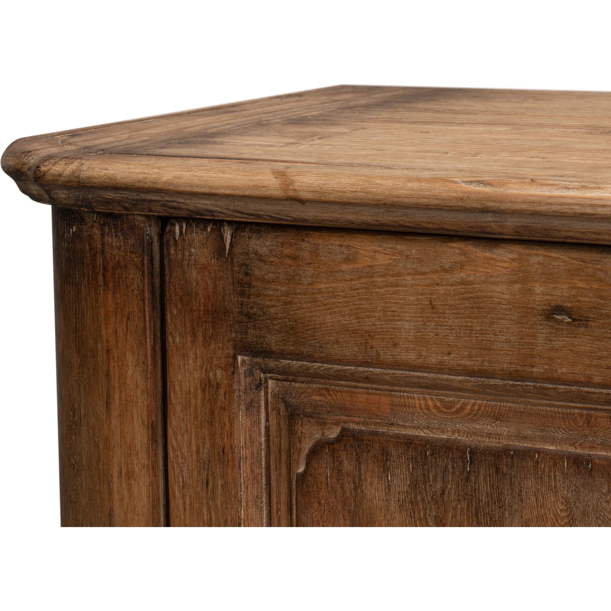 Stephano Two Door Sideboard by Sarreid Ltd. in brown. Made from natural old pine in a traditional style.